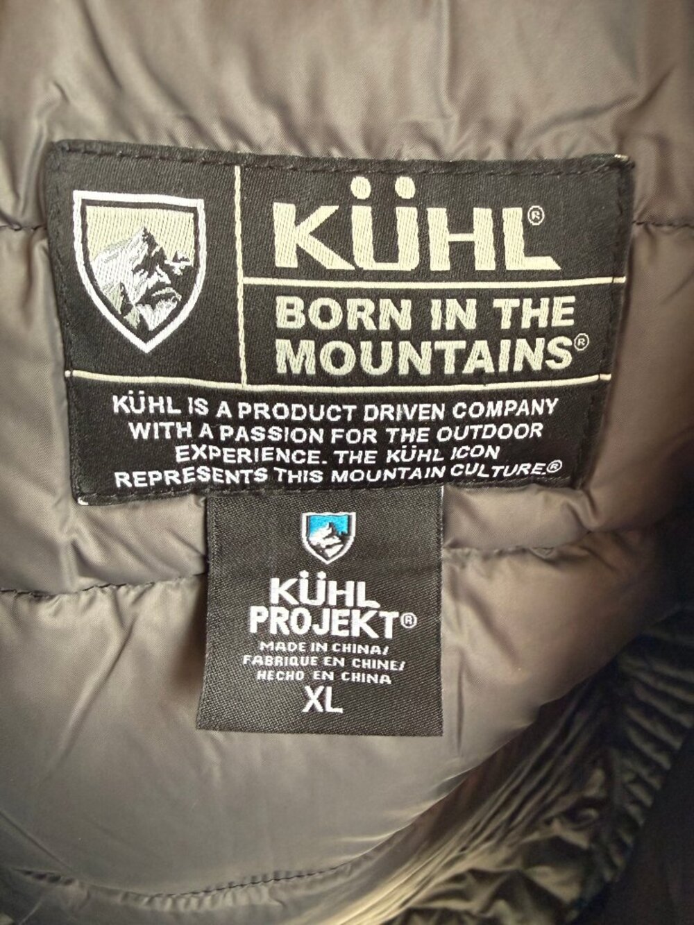 Kuhl SpyFire Black Down Jacket XL - Picture 3 of 3